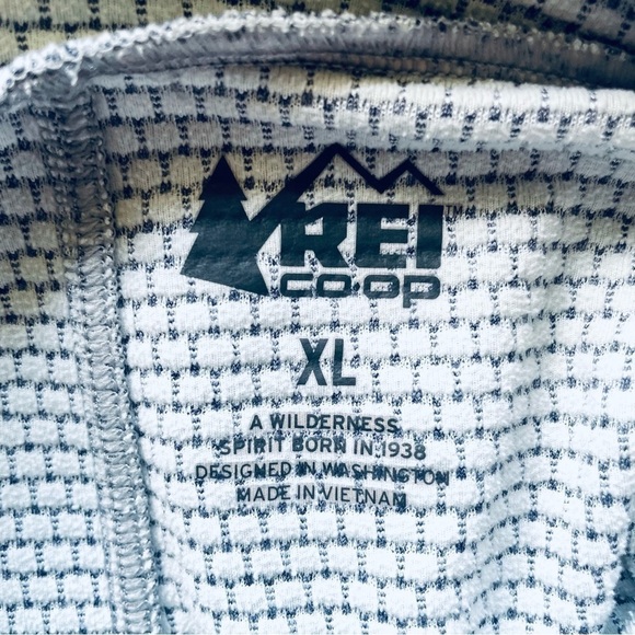 🏕️ REI Co-op Waffle Knit Athletic Fit Hoodie – Men’s XL Gray Pullover - Picture 6 of 12